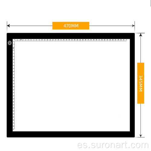 Almohadilla de luz LED A3 para pintura de diamante DIY